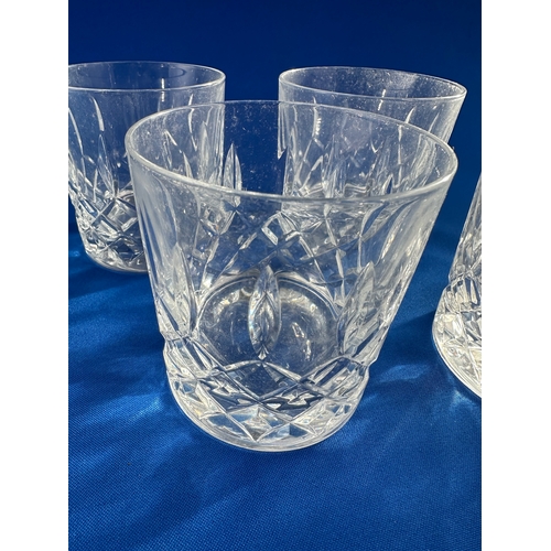 341 - Four Cut Crystal Tumblers