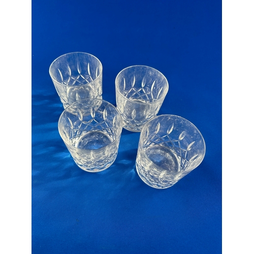 341 - Four Cut Crystal Tumblers