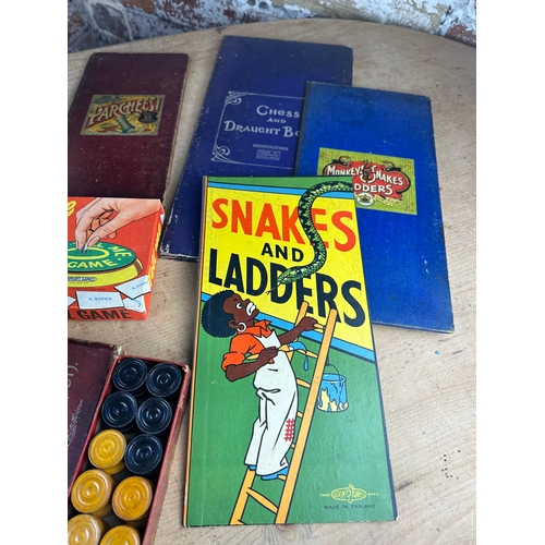 288 - Vintage Games including Table Skittles