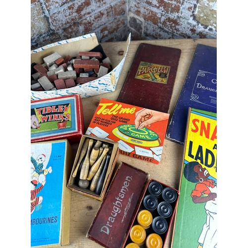 288 - Vintage Games including Table Skittles