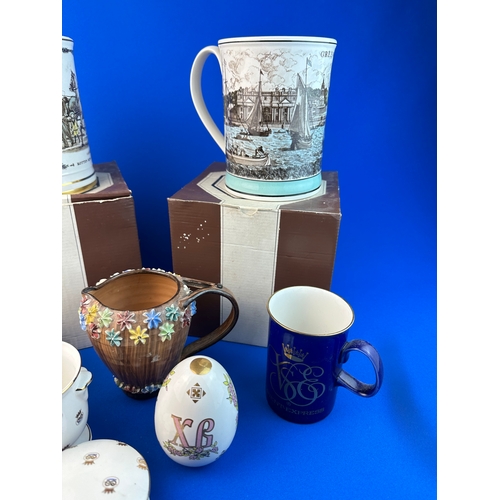 256 - Collectable Ceramic Items including Two Limited Edition Shand Kydd Pottery Tankards