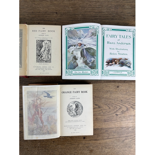 398 - Antique Fairy Tale Books to Include The Orange Fairy Book by Andrew Lang First Edition, The Red Fair... 