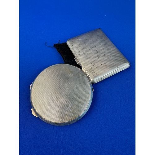 33 - Two Hallmarked Silver Compacts