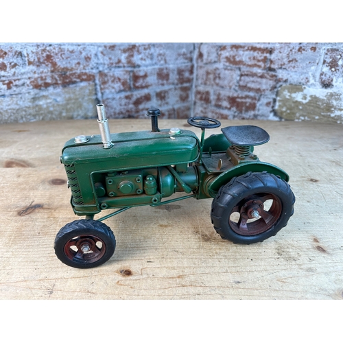 112 - Realistic Tinplate Model Vintage Tractor