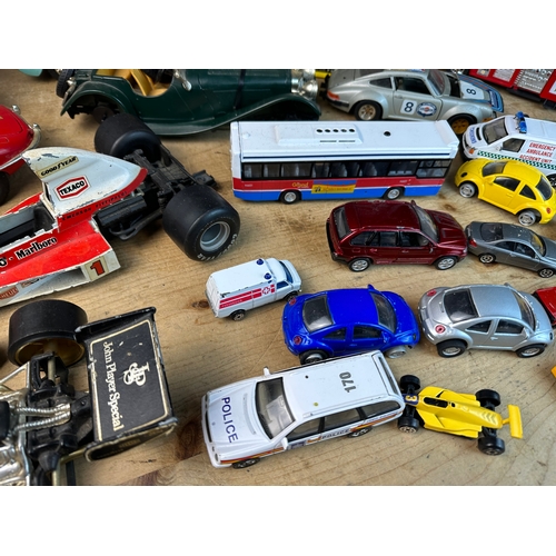 323 - Diecast Cars including Corgi Large Scale F1 JPS Car, Burago and others