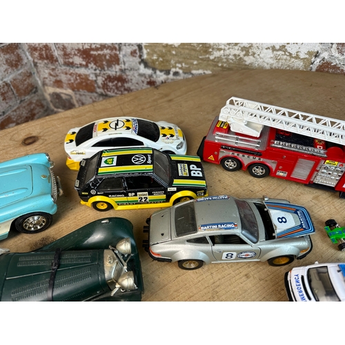 323 - Diecast Cars including Corgi Large Scale F1 JPS Car, Burago and others