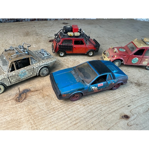 307 - Four Polistil Diecast Rally Cars