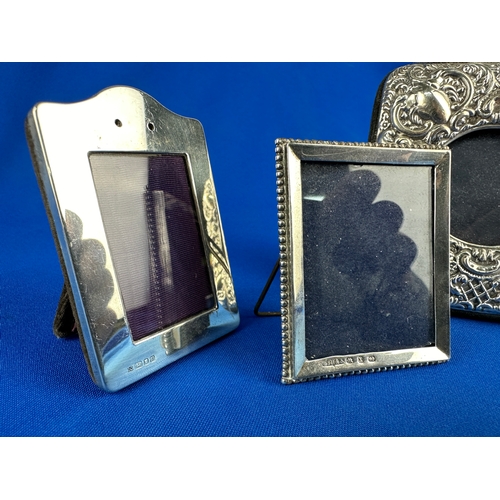 2 - Three Hallmarked Silver Picture Frames