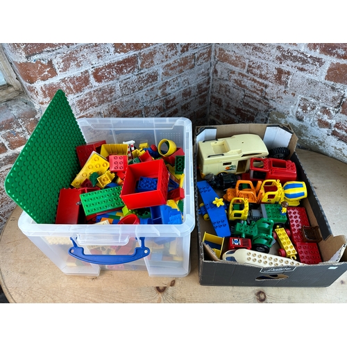 339 - Two Boxes of Lego Duplo inc. Vehicles