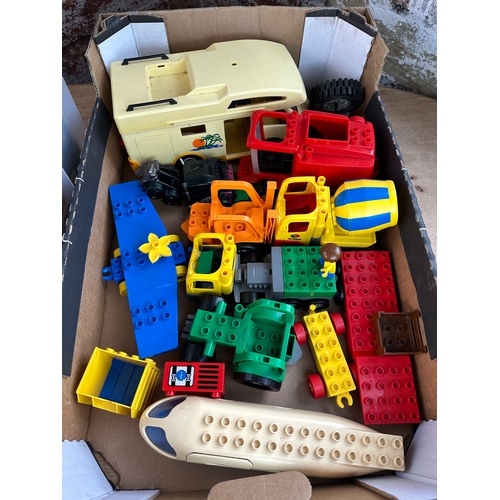 339 - Two Boxes of Lego Duplo inc. Vehicles