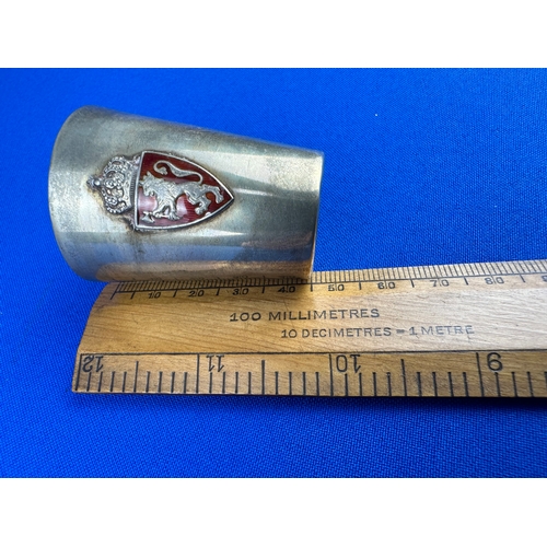 4 - Danish Silver & Enamel Shot Measure