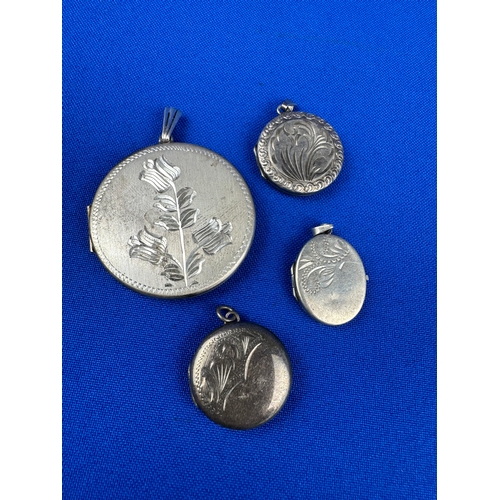 5 - 4 Silver Lockets