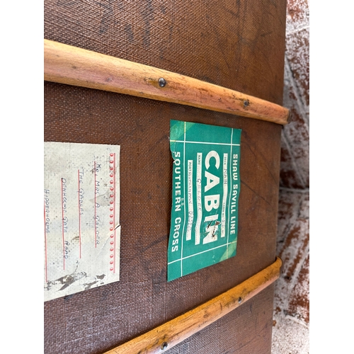 134 - Large Vintage Cabin Trunk - Used onboard the 