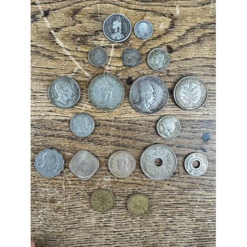 51 - Nice Collection of 925 Silver and Silver Content Coins from Britain, India, Iraq, Palestine alongsid... 