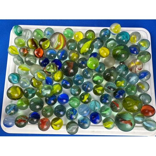 141 - Tin of Vintage Marbles