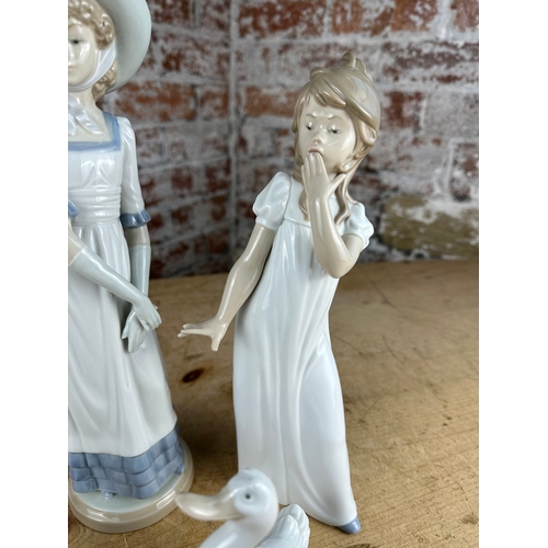 272 - Two Nao by LLadro Figurines & Two Geese