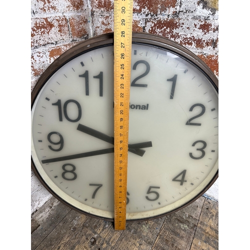 88 - National Time Recorder Co Clock & Large Slave Clock