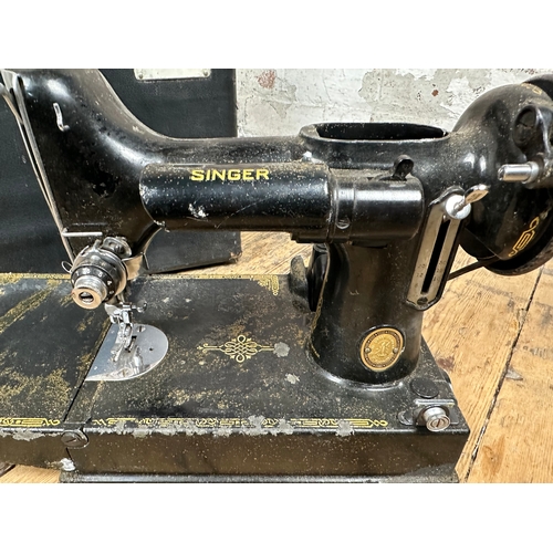 145 - Singer 221K Sewing Machine For Spares - As Found