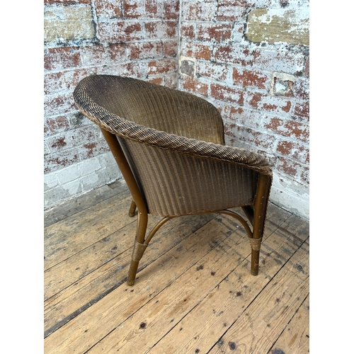 523 - Lloyd Loom Tub Chair in Gold