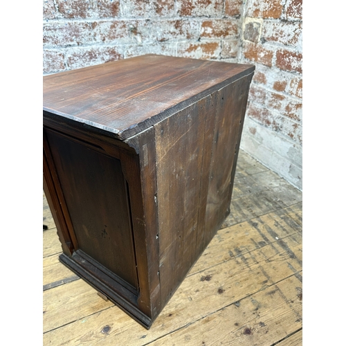 529 - Small Apprentice Piece Chest of Drawers with Amber Glass Handles