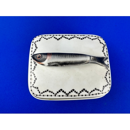 182 - Antique Victoria Sardine Dish