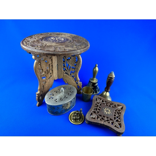 229 - Group of Wood & Metalware Items