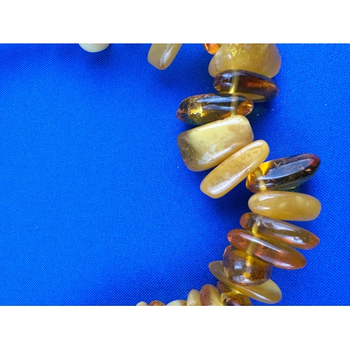 44 - Egg Yolk Amber Necklace 78g