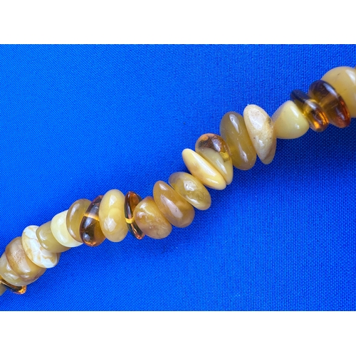 44 - Egg Yolk Amber Necklace 78g