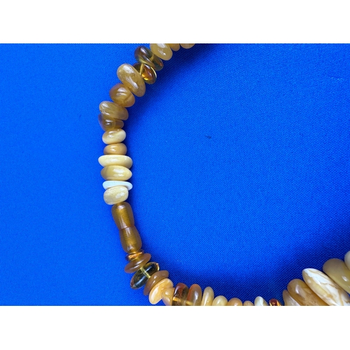 44 - Egg Yolk Amber Necklace 78g