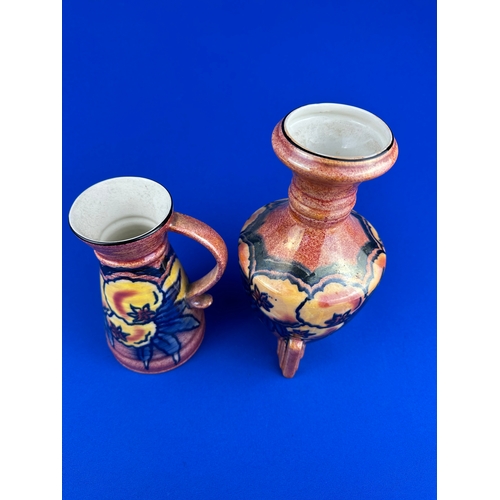 176 - Two Longton Art Pottery Items