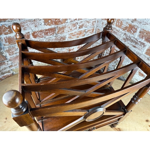 370 - Vintage Canterbury Style Magazine Rack