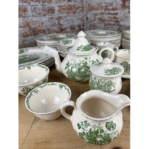 177 - Good Quantity of Masons Ironstone Fruit Basket Pattern Dinner & Tea Service Items