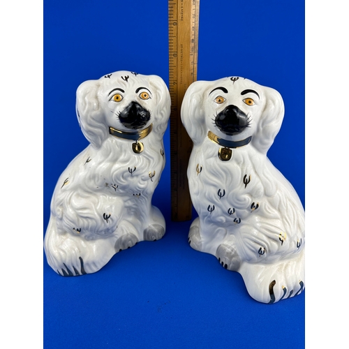 174 - Pair of Beswick 13787-5 Fireside Staffordshire Style Dogs 7