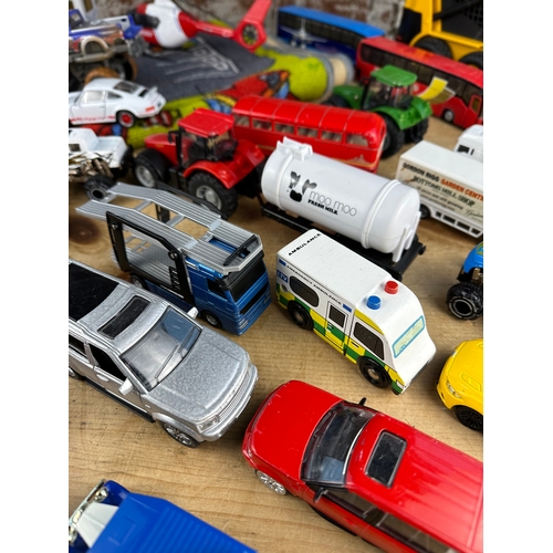 331 - Ikea Car Mat / Rug with Collection of Toy Cars