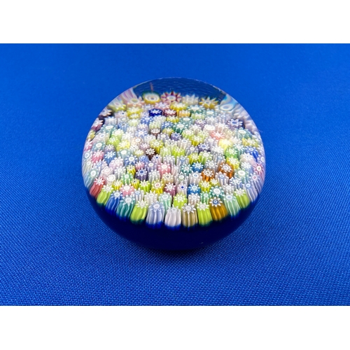 153 - Perthshire Millefiori Paperweight with 'P' Monogram to Centre Cane