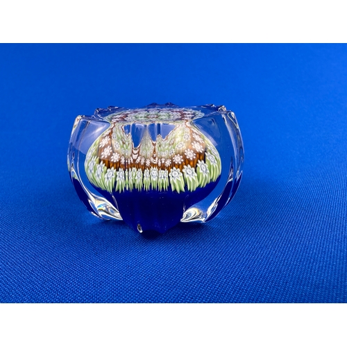 154 - Perthshire Millefiori Paperweight with 'P' Monogram to Centre Cane