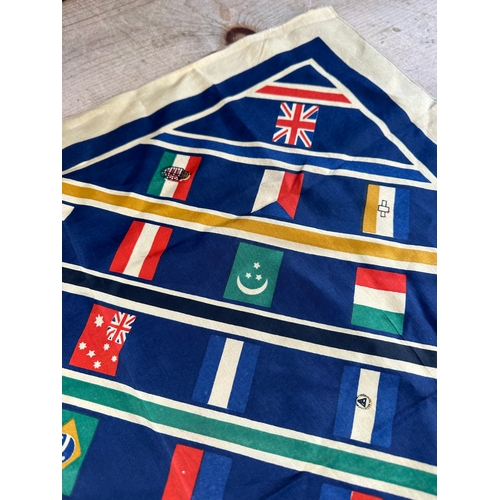 239 - Pre-War Silk Scarf with Flag Design