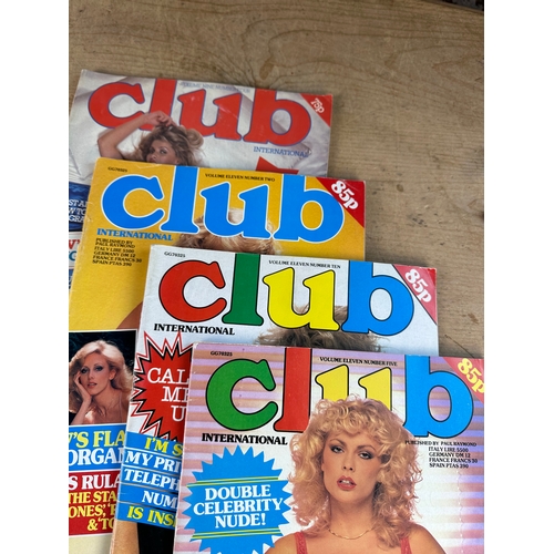 353 - 9 Vintage Adult Magazines - Club