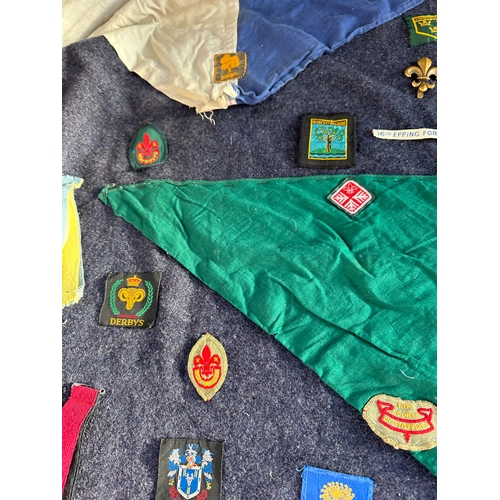 240 - Vintage Boy Scouts Blanket with Badges