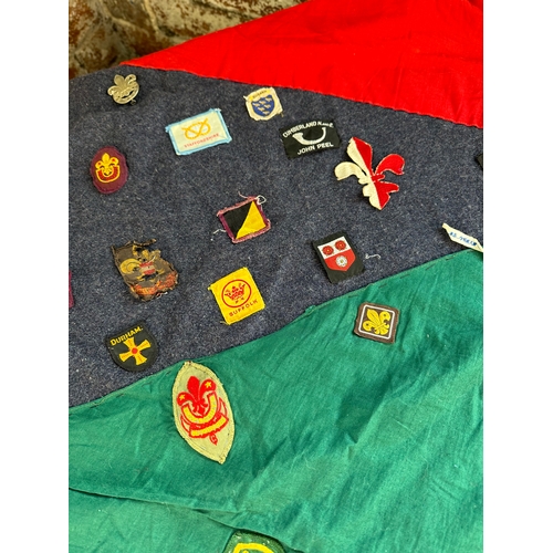 240 - Vintage Boy Scouts Blanket with Badges