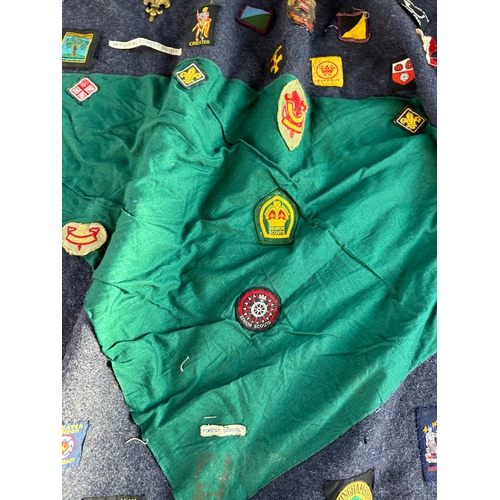 240 - Vintage Boy Scouts Blanket with Badges