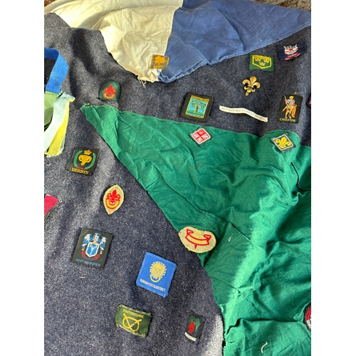 240 - Vintage Boy Scouts Blanket with Badges