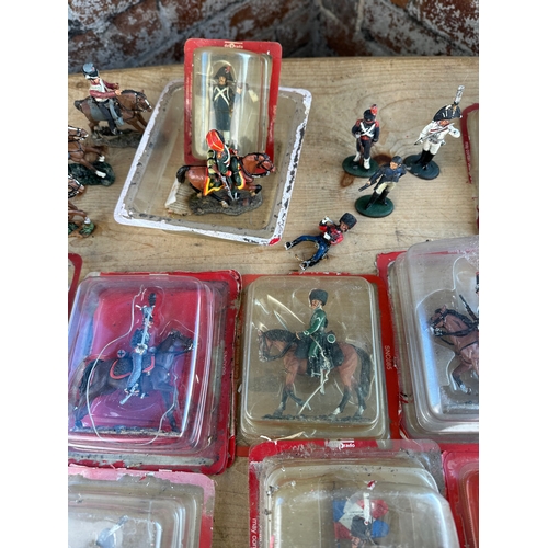 122 - Quantity of Mounted Del Prado Figures, 16 boxed some loose