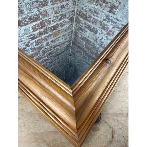 385 - Large Pine Framed Mirror