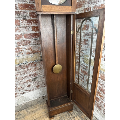 110 - Long Case Clock with Copper Face - 8 Day Westminster Chime