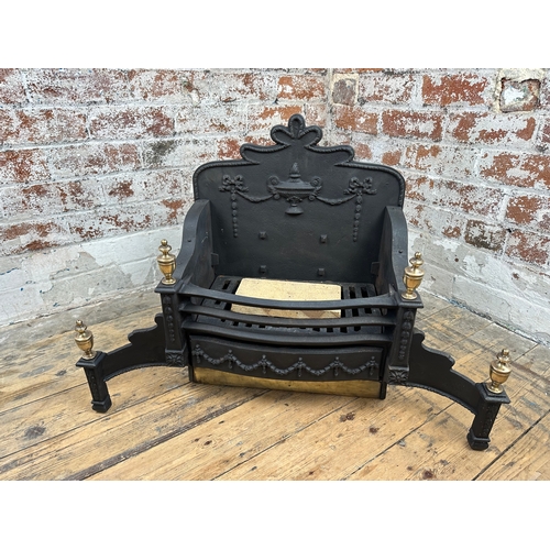 391 - Heavy Cast Iron Fire Place