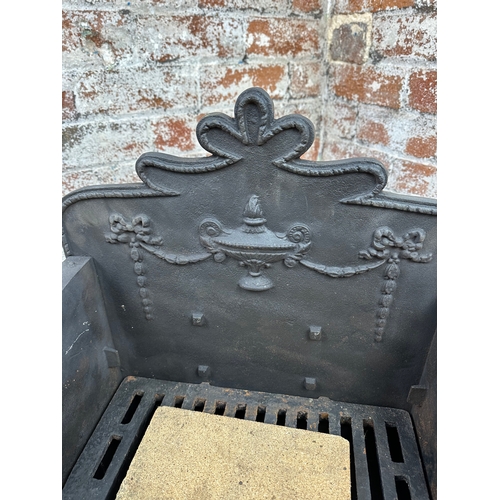 391 - Heavy Cast Iron Fire Place