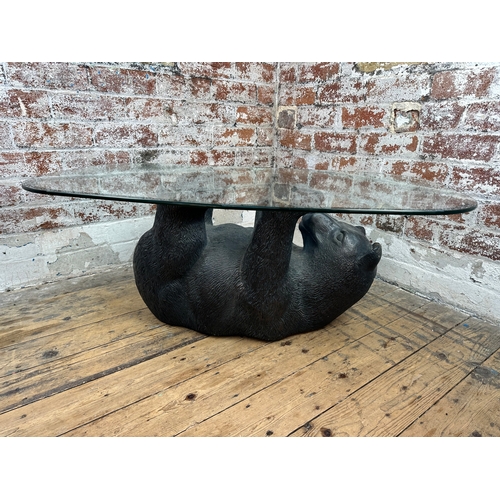 392 - Mid Century Resin Bear Table