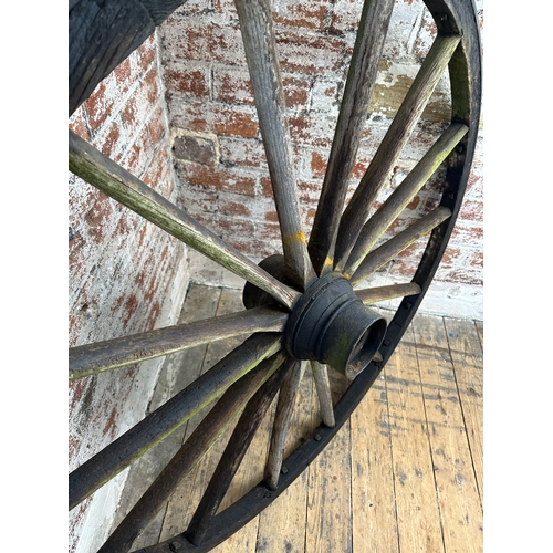 130 - Large (116cm diameter) Vintage Cart Wheel