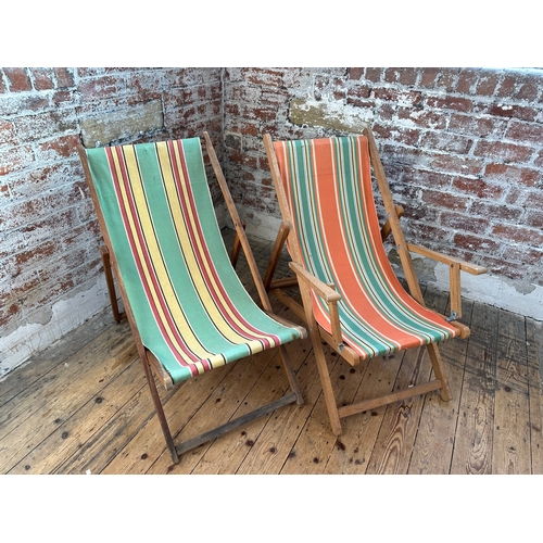 386 - Two Vintage Deck Chairs